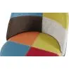 Buy Dining Chair Accent Patchwork Upholstered Scandi Retro Design Wooden Legs - Bennett Fiona Multicolour 59934 - in the EU
