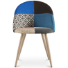 Buy Dining Chair - Upholstered in Patchwork - Scandinavian Style - Bennett  Multicolour 59936 - in the EU
