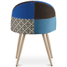 Buy Dining Chair - Upholstered in Patchwork - Scandinavian Style - Bennett  Multicolour 59936 - in the EU