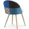 Buy Dining Chair - Upholstered in Patchwork - Scandinavian Style - Bennett  Multicolour 59936 with a guarantee