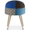 Buy Dining Chair - Upholstered in Patchwork - Scandinavian Style - Bennett  Multicolour 59936 - in the EU