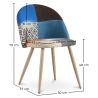 Buy Dining Chair - Upholstered in Patchwork - Scandinavian Style - Bennett  Multicolour 59936 - in the EU