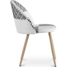 Buy Dining Chair - Upholstered in Black and White Patchwork - Bennett White / Black 59937 home delivery