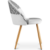 Buy Dining Chair - Upholstered in Black and White Patchwork - Bennett White / Black 59937 at MyFaktory