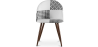 Buy Dining Chair - Upholstered in Black and White Patchwork - Bennett  White / Black 59942 - prices