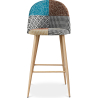 Buy Patchwork Upholstered Stool - Scandinavian Style - Bennett  Multicolour 59943 - in the EU