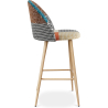 Buy Patchwork Upholstered Stool - Scandinavian Style - Bennett  Multicolour 59943 at MyFaktory