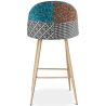 Buy Patchwork Upholstered Stool - Scandinavian Style - Bennett  Multicolour 59943 in the Europe