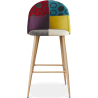 Buy Patchwork Upholstered Stool - Scandinavian Style - Bennett Multicolour 59945 - in the EU