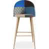 Buy Patchwork Upholstered Stool - Scandinavian Style - Bennett Multicolour 59946 - in the EU