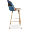 Buy Patchwork Upholstered Stool - Scandinavian Style - Bennett Multicolour 59946 at MyFaktory