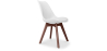 Buy Brielle Scandinavian design Premium Chair with cushion - Dark Legs White 59953 at MyFaktory