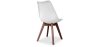 Buy Brielle Scandinavian design Premium Chair with cushion - Dark Legs White 59953 - in the EU