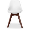 Buy Brielle Scandinavian design Premium Chair with cushion - Dark Legs White 59953 at MyFaktory