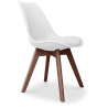 Buy Brielle Scandinavian design Premium Chair with cushion - Dark Legs White 59953 - in the EU
