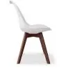 Buy Brielle Scandinavian design Premium Chair with cushion - Dark Legs White 59953 - in the EU