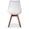 Buy Brielle Scandinavian design Premium Chair with cushion - Dark Legs White 59953 in the Europe