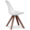 Buy Premium Scandinavian design Brielle chair with Cushion - Dark Legs White 59954 in the Europe