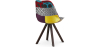 Buy Dining Chair Brielle Upholstered Scandi Design Dark Wooden Legs Premium - Patchwork Jay Multicolour 59957 in the Europe