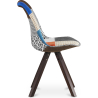 Buy Dining Chair Brielle Upholstered Scandi Design Dark Wooden Legs Premium - Patchwork Piti Multicolour 59958 at MyFaktory