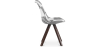 Buy Dining Chair Brielle Upholstered Scandi Design Dark Wooden Legs Premium - Patchwork Max White / Black 59959 at MyFaktory
