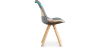 Buy Dining Chair Brielle Upholstered Scandi Design Wooden Legs Premium - Patchwork Amy Multicolour 59960 home delivery
