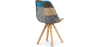 Buy Dining Chair Brielle Upholstered Scandi Design Wooden Legs Premium - Patchwork Amy Multicolour 59960 with a guarantee