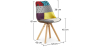 Buy Dining Chair Brielle Upholstered Scandi Design Wooden Legs Premium - Patchwork Jay Multicolour 59962 - prices