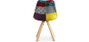 Buy Dining Chair Brielle Upholstered Scandi Design Wooden Legs Premium - Patchwork Jay Multicolour 59962 with a guarantee
