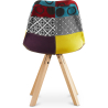 Buy Dining Chair Brielle Upholstered Scandi Design Wooden Legs Premium - Patchwork Jay Multicolour 59962 home delivery