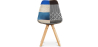 Buy Dining Chair Brielle Upholstered Scandi Design Wooden Legs Premium - Patchwork Piti Multicolour 59963 - prices