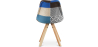 Buy Dining Chair Brielle Upholstered Scandi Design Wooden Legs Premium - Patchwork Piti Multicolour 59963 - in the EU