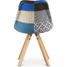 Buy Dining Chair Brielle Upholstered Scandi Design Wooden Legs Premium - Patchwork Piti Multicolour 59963 home delivery