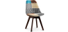 Buy Dining Chair Brielle Upholstered Scandi Design Dark Wooden Legs Premium New Edition - Patchwork Amy Multicolour 59965 in the Europe
