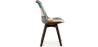 Buy Dining Chair Brielle Upholstered Scandi Design Dark Wooden Legs Premium New Edition - Patchwork Amy Multicolour 59965 home delivery
