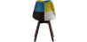 Buy Dining Chair Brielle Upholstered Scandi Design Dark Wooden Legs Premium New Edition - Patchwork Fiona Multicolour 59966 - in the EU