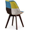 Buy Dining Chair Brielle Upholstered Scandi Design Dark Wooden Legs Premium New Edition - Patchwork Fiona Multicolour 59966 in the Europe