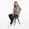 Buy Dining Chair Brielle Upholstered Scandi Design Dark Wooden Legs Premium New Edition - Patchwork Jay Multicolour 59967 at MyFaktory