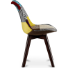 Buy Dining Chair Brielle Upholstered Scandi Design Dark Wooden Legs Premium New Edition - Patchwork Jay Multicolour 59967 at MyFaktory