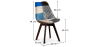 Buy Dining Chair Brielle Upholstered Scandi Design Dark Wooden Legs Premium New Edition - Patchwork Piti Multicolour 59968 in the Europe