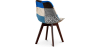 Buy Dining Chair Brielle Upholstered Scandi Design Dark Wooden Legs Premium New Edition - Patchwork Piti Multicolour 59968 - in the EU