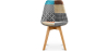 Buy Dining Chair Brielle Upholstered Scandi Design Wooden Legs Premium New Edition - Patchwork Amy Multicolour 59970 - in the EU