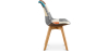 Buy Dining Chair Brielle Upholstered Scandi Design Wooden Legs Premium New Edition - Patchwork Amy Multicolour 59970 in the Europe