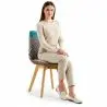 Buy Dining Chair Brielle Upholstered Scandi Design Wooden Legs Premium New Edition - Patchwork Amy Multicolour 59970 at MyFaktory