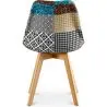 Buy Dining Chair Brielle Upholstered Scandi Design Wooden Legs Premium New Edition - Patchwork Amy Multicolour 59970 with a guarantee