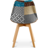 Buy Dining Chair Brielle Upholstered Scandi Design Wooden Legs Premium New Edition - Patchwork Amy Multicolour 59970 home delivery