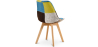 Buy Dining Chair Brielle Upholstered Scandi Design Wooden Legs Premium New Edition - Patchwork Fiona Multicolour 59971 home delivery