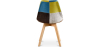 Buy Dining Chair Brielle Upholstered Scandi Design Wooden Legs Premium New Edition - Patchwork Fiona Multicolour 59971 with a guarantee