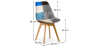 Buy Dining Chair Brielle Upholstered Scandi Design Wooden Legs Premium New Edition - Patchwork Piti Multicolour 59973 at MyFaktory