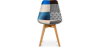 Buy Dining Chair Brielle Upholstered Scandi Design Wooden Legs Premium New Edition - Patchwork Piti Multicolour 59973 - in the EU
